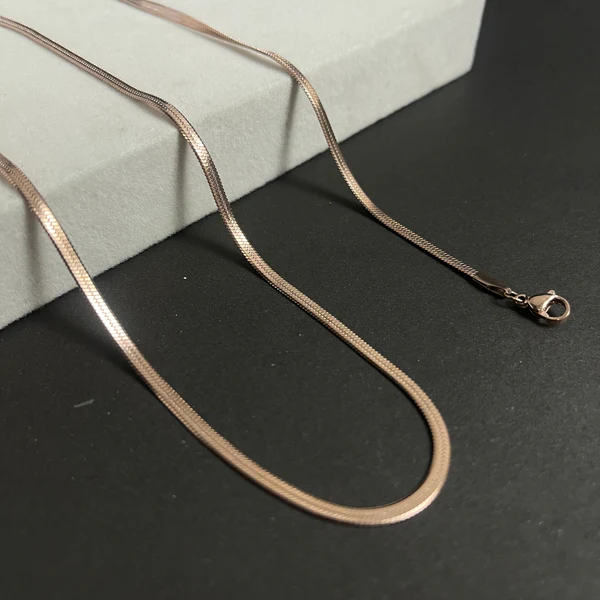 3mm_rose_gold_flat_snake_neck_chain_for_men_online_in_Pakistan