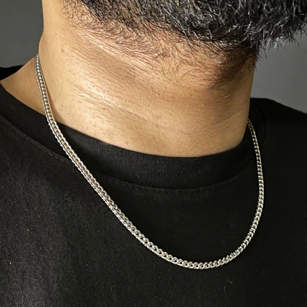 3mm_silver_franco_square_neck_chain_and_bracelet_set_for_men_online_in_Pakistan_1
