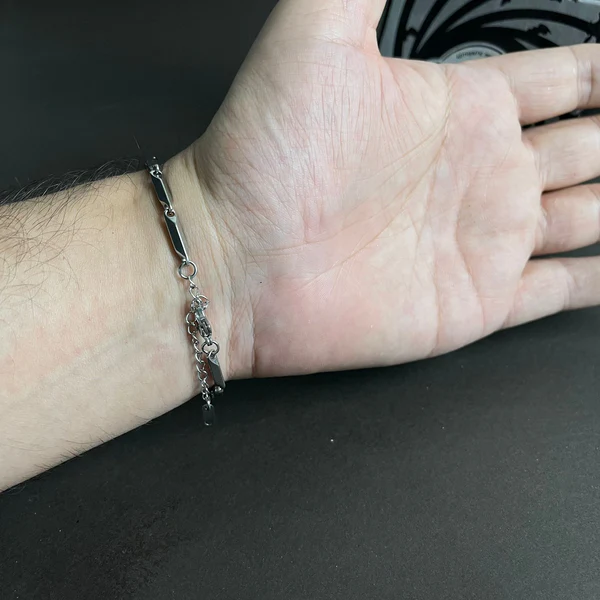 3mm_silver_rice_link_stainless_steel_chain_bracelets_for_men_online_in_Pakistan_6