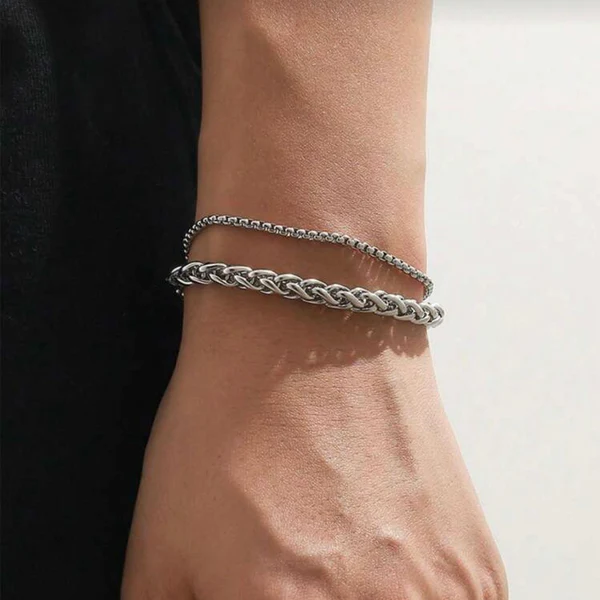 Stainless_Steel_Double_Chain_Bracelet_For_Men_Online_In_Pakistan1